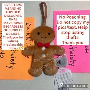 BNWT JELLYCAT FESTIVE FOLLY GINGERBREAD FRED(only)